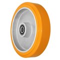 Durastar Wheel;8X2 Sirius Tua (Flat Tread)Premium Polyurethane|Aluminum (Yellow 820TUA63M